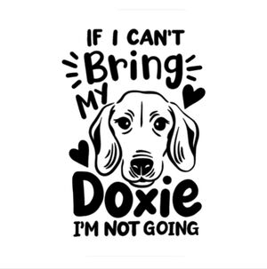 Can't Leave Dachshund Dog Puppy Happy Vinyl Graphic Auto Laptop Decal Sticker